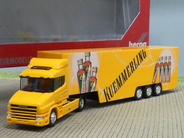1/87 Herpa Scania Hauber 96 Kuemmerling  Jumbo-Koffer-Sattelzug 149532
