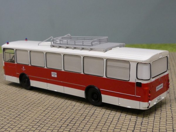 1/87 Brekina MB O 305 Feuerwehr HH weiß/rot Notruf 112
