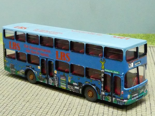 1/87 MAN SD 200 BVG Berlin - LBS Bausparkasse Nacht - mit Decal gefertigt