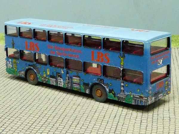 1/87 MAN SD 200 BVG Berlin - LBS Bausparkasse Nacht - mit Decal gefertigt