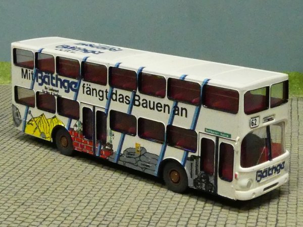 1/87 MAN SD 200 BVG Berlin - Mit Bäthge fängt das Bauen an - mit Decal gefertigt