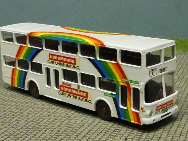 1/87 MAN SD 200 BVG Berlin - Nordmende Gute Unterhaltung - Umbau mit Decal gefertigt