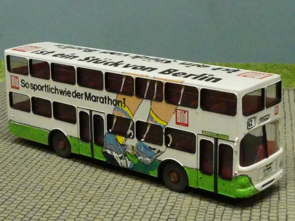 1/87 MAN SD 200 BVG Berlin - Bild So sportlich wie der Marathon! - mit Decal gefertigt