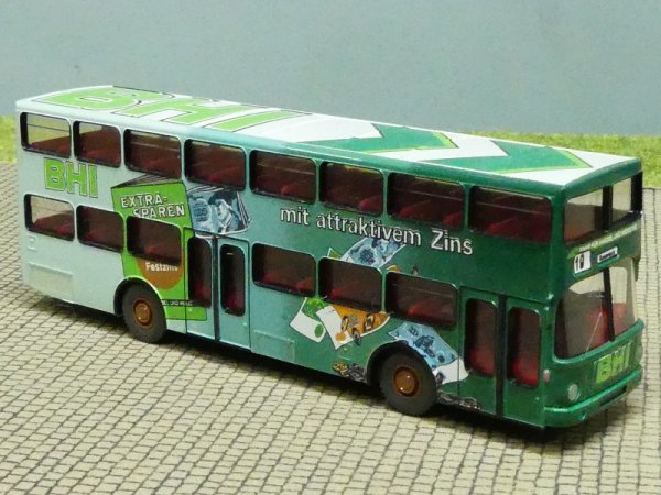1/87 MAN SD 200 BVG Berlin - BHI Extra Sparen mit attraktivem Zins - mit Decal gefertigt
