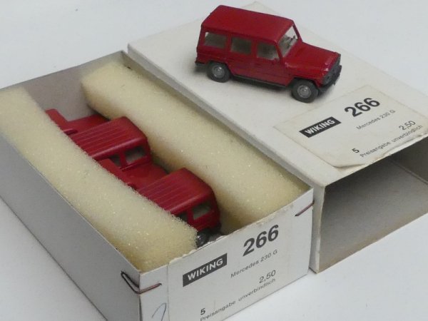 1/87 Wiking Händlerpackung Mercedes 230 G rubinrot 5 Modelle 266 2