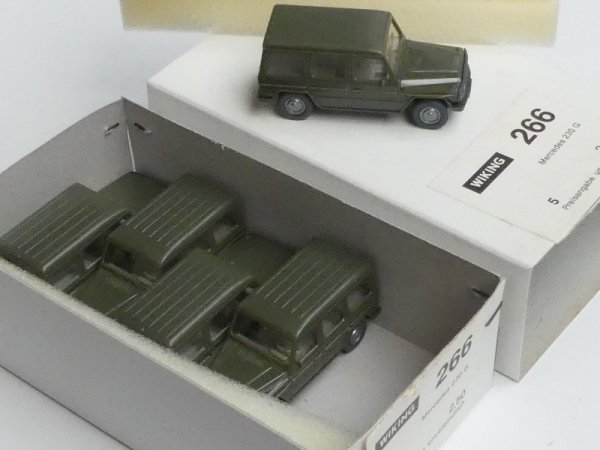1/87 Wiking Händlerpackung Mercedes 230 G hellolivgrün 5 Modelle 266 4