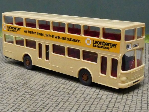 1/87 MAN SD 200 BVG - Leonberger Bausparkasse (gelb) - mit Decals gefertigt