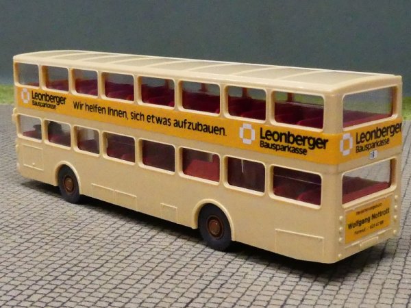 1/87 MAN SD 200 BVG - Leonberger Bausparkasse (gelb) - mit Decals gefertigt