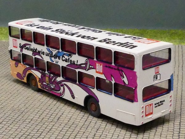 1/87 MAN SD 200 BVG Berlin - Bild So keß wie unsere Gören! - mit Decals gefertigt