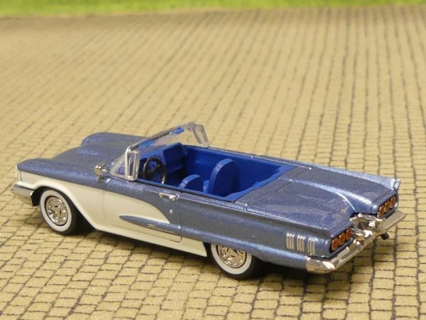 1/87 Brekina Ford Thunderbird Cabrio blau metallic/weiss 18204