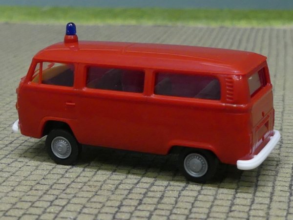 1/87 Brekina VW T2 Kombi Feuerwehr rot, neutral, 1973, 33162