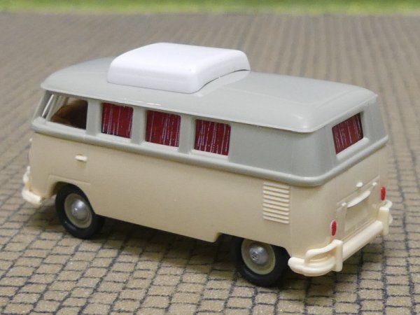1/87 Brekina VW T1b Camper, grau/hellbeige 1960, 31632