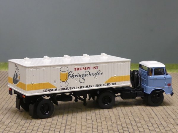 1/87 Brekina W50 Ehringsdorfer Bier Koffer-Sattelzug 71218
