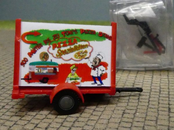 1/87 SES Anhänger mit Pizza Werbung 08 7003 06