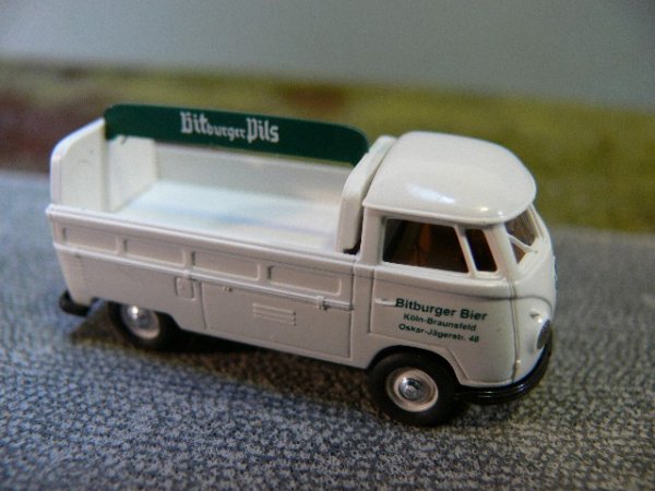 1/87 VW T1b Bitburger Pils Pritsche weiß FD