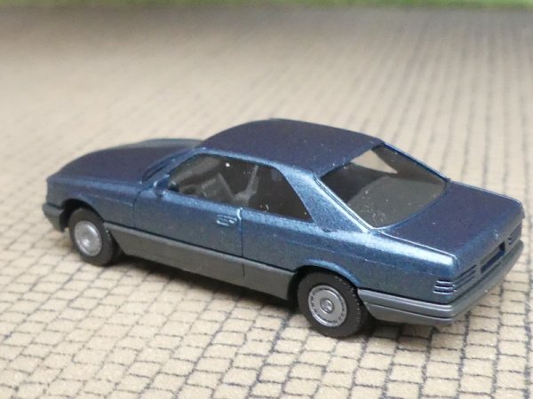 1/87 Herpa MB 560 SEC blaugrün metallic mit Spiegel