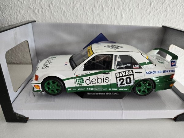 1/18 Solido MB 190E EVO2 #20 M. Schumacher - Decal löst sich ab- siehe Foto
