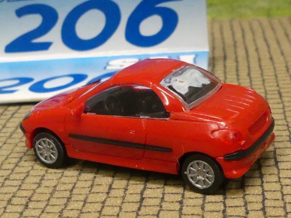 1/87 AWM Peugeot 206 Coupe Rouge Vallelunga rot SAI 2182
