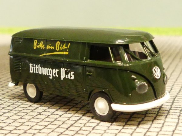1/87 Brekina # 1070 VW T1b Bitburger Pils, Kasten, Sondermodell Reinhardt