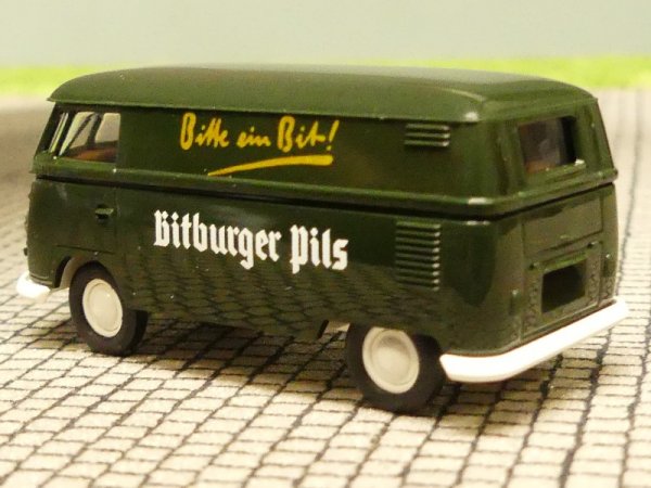 1/87 Brekina # 1070 VW T1b Bitburger Pils, Kasten, Sondermodell Reinhardt