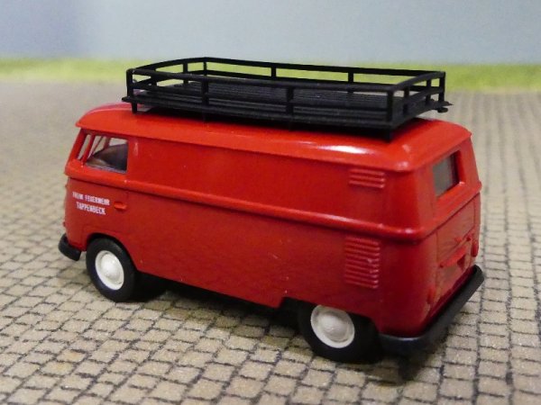 1/87 Brekina # 0903 VW T1 b Feuerwehr Tappenbeck Kasten