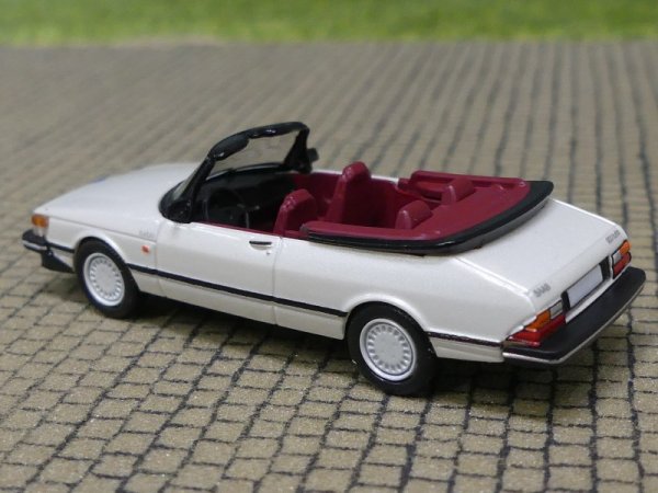 1/87 PCX Saab 900 Cabriolet weiß metallic 870668