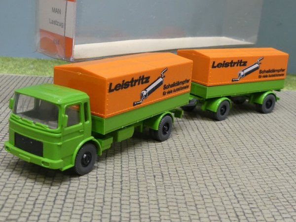 1/87 Wiking MAN F 8 Leistritz Schalldämpfer Planen-HZ 424 5 A