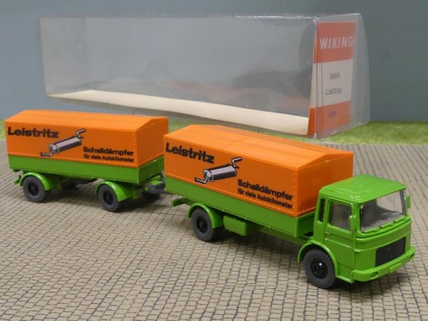 1/87 Wiking MAN F 8 Leistritz Schalldämpfer Planen-HZ 424 5 A