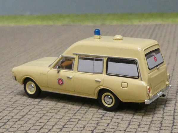 1/87 Brekina Opel Rekord C KTW Johanniter 1968, 20672