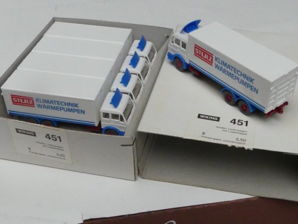 1/87 Wiking Händlerpackung MB NG Stulz Wärmepumpen 5 Modelle