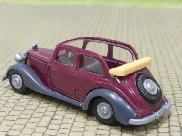 1/87 Busch MB 170 V Limousine dunkelrot offen Praline