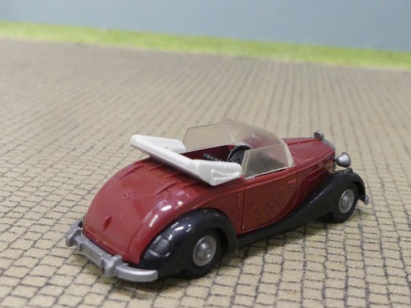 1/87 Busch MB 170 S Cabrio dunkelbraun offen Praline