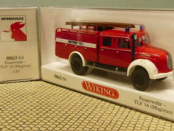 1/87 Wiking Magirus Feuerwehr TLF 16 Hannover Interschutz 2022 0863 64