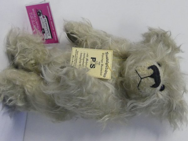 PS26 PS Nostalgiebär ca. 28 cm Mohairplüsch holzwollegestopft