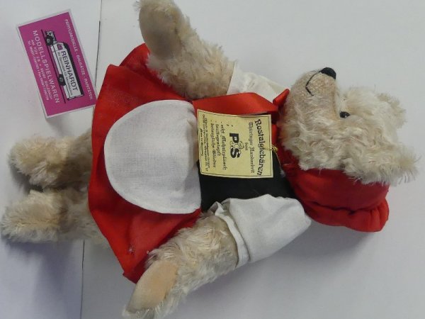 PS20 PS Nostalgiebär Rotkäppchen ca. 30 cm Mohairplüsch holzwollegestopft Made in Germany