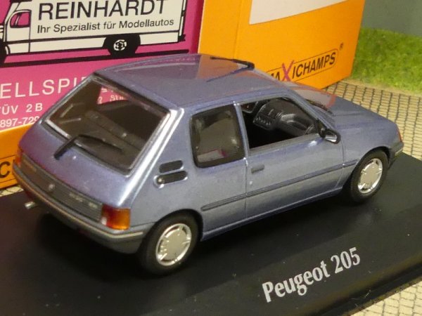 1/43 Maxichamps Peugeot 205 1990blue metallic 940 112370