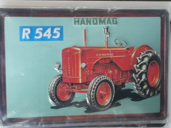 Blechschild Hanomag R 545 20 x 30 cm