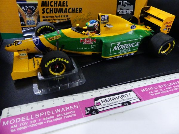 1/18 Minichamps Benetton Ford B193 M. Schumacher WINNER PORTUGAL GP 1993