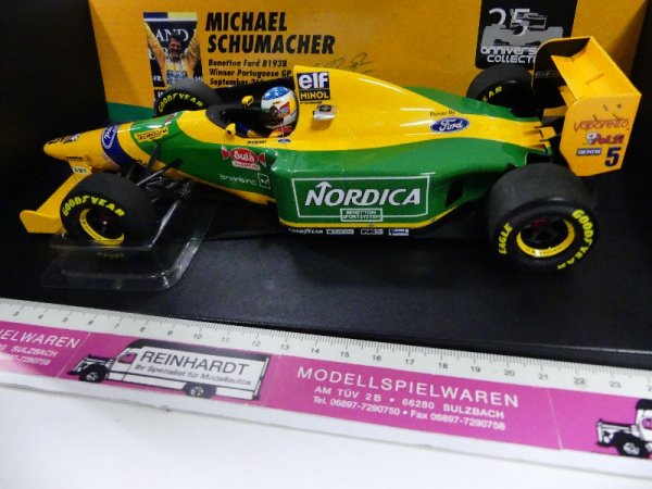 1/18 Minichamps Benetton Ford B193 M. Schumacher WINNER PORTUGAL GP 1993