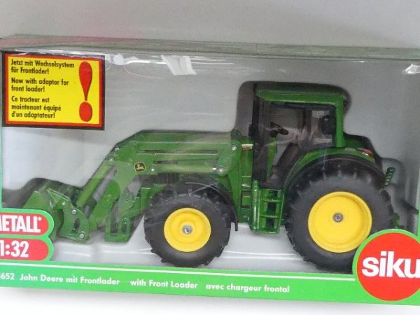 1/32 Siku John Deere mit Frontlader grün 3652