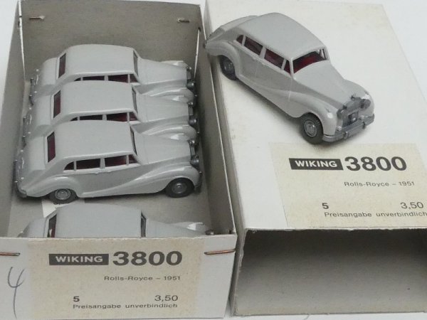 1/87 Wiking Händlerpackung Rolls Royce grau 5 Modelle 3800 4
