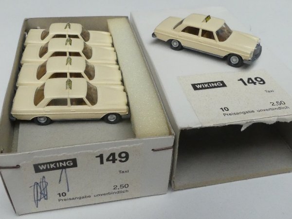 1/87 Wiking Händlerpackung MB 200 /8 TAXI 10 Modelle 149 1