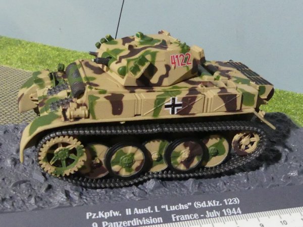 1/43 IXO Panzerkampfwagen II Ausf. L Geschützrohr fehlt Panzer 37
