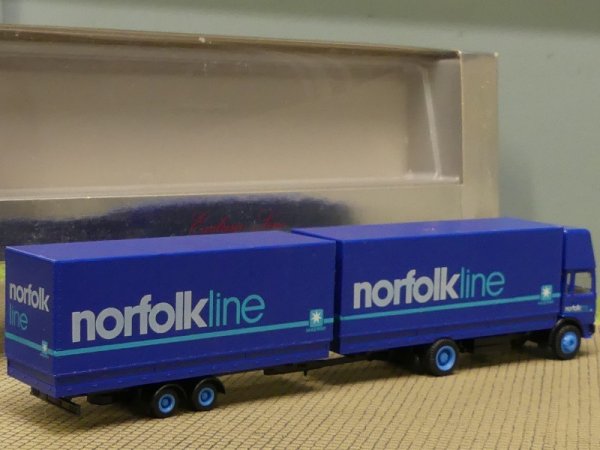 1/87 Herpa MAN F90 norfolkline Tandem-Hängerzug