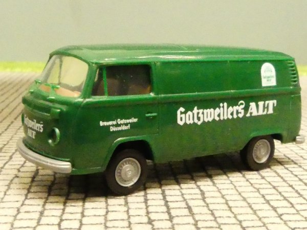 1/87 Brekina VW T2 Gatzweilers Alt dunkelgrün Kasten