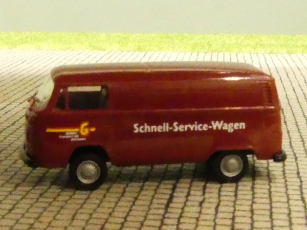 1/87 Brekina VW T2 Galliker Schnell Service CH Kasten