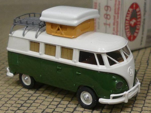 1/87 Brekina # 0837 VW T1 b Camper mit Aufstelldach Bullis bringen Freude 2001