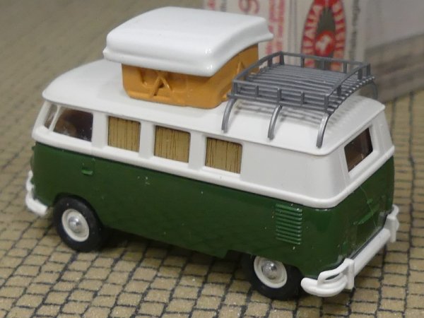 1/87 Brekina # 0837 VW T1 b Camper mit Aufstelldach Bullis bringen Freude 2001