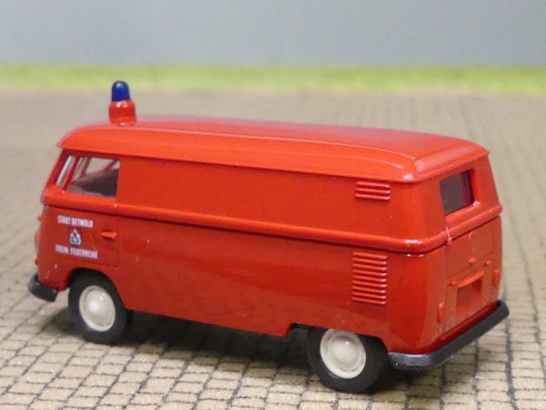 1/87 Brekina # 0885 VW T1 b Freiwillige Feuerwehr Detmold Kasten