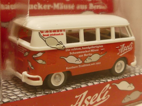 1/87 Wiking VW T1 ASELI Schaumzucker Mäuse aus Berlin 0797 95 Sondermodell